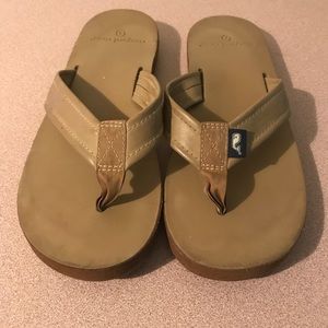 Leather Vineyard Vines Flip Flops